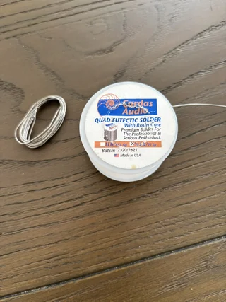 Cardas Audio Quad Eutectic Solder, per meter.