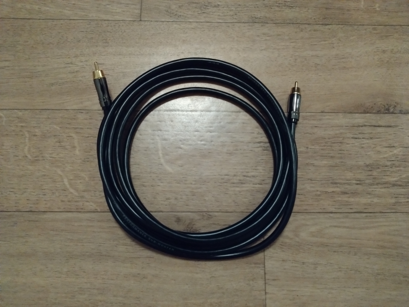 Subwooferkabel 3 meter fr. QED - Bild 2 av 2