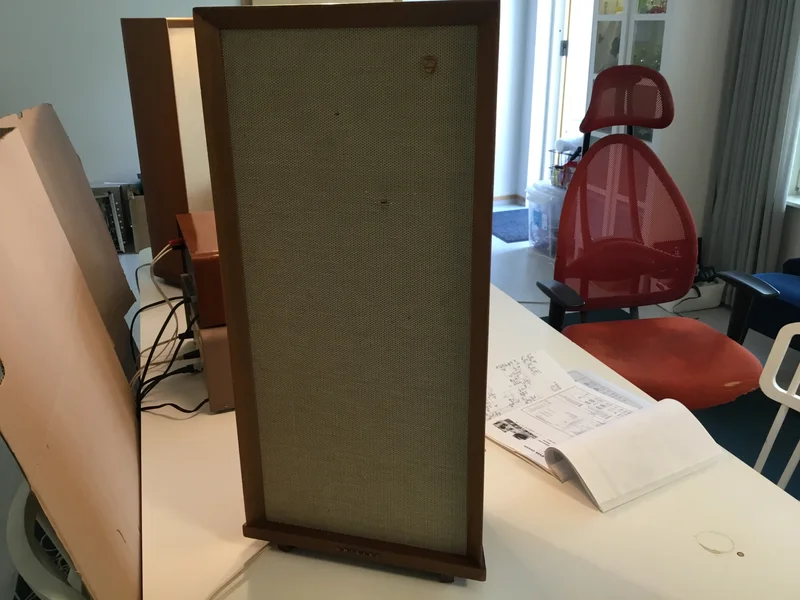 Philips AG9004 stereof&ouml;rst&auml;rkare samt Philips BX560A r&ouml;rradio fr&aring;n 1958 - Bild 3 av 4