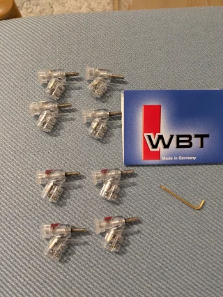 WBT silver banana plugs