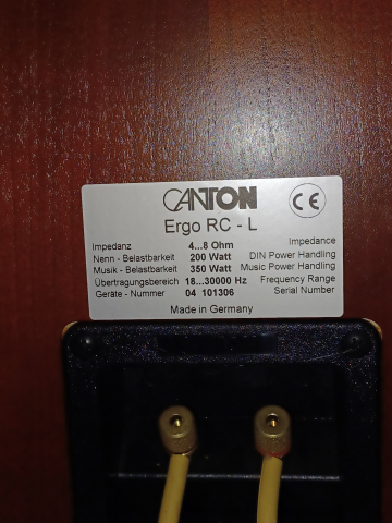 Canton 2st Ergo RC-L+2st Ergo F+1st Ergo CM500 DC+1st Room Compensation