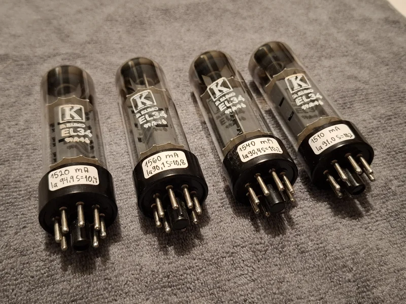 EL34 / 6ca7 D Klimo (RFT Östtyskland) Matchat kvartett NOS EL34 / 6ca7 D Klimo (RFT Östtyskland) Matchat kvartett NOS - Bild 5 av 7