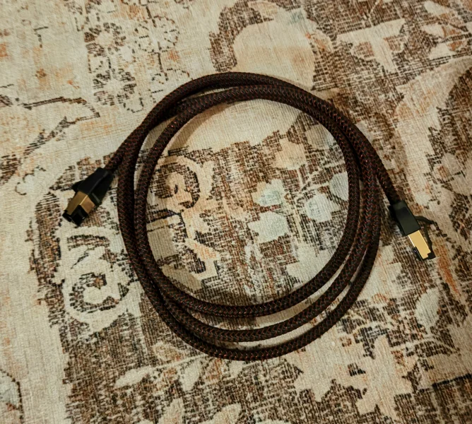 AudioQuest cinnamon cat 7 ethernetkabel / n&auml;tverkskabel 1.5 meter - Bild 1 av 1