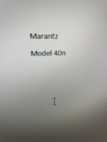 Marantz Model 40n