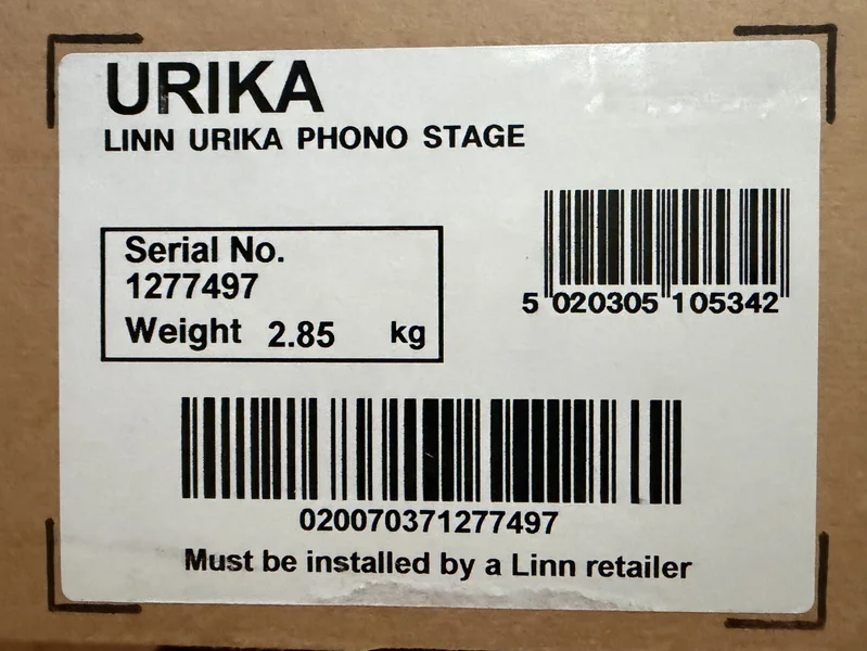 Linn Urika 1 (Analogue) MC RIAA Linn Urika 1 (Analogue) MC RIAA - Bild 5 av 5