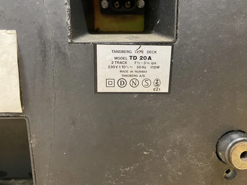 TANDBERG TD 20a RESERVDEL RENOVERINGS EXEMPLAR  - Bild 3 av 7