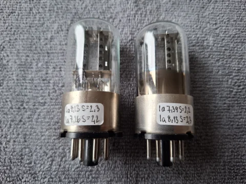 MELZ 6SN7 6H8C (6N8S) 1578 Holed Plates. NOS &aring;r 1954/1963 Radior&ouml;r