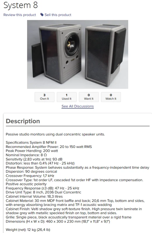 Tannoy System 8 - Bild 4 av 5