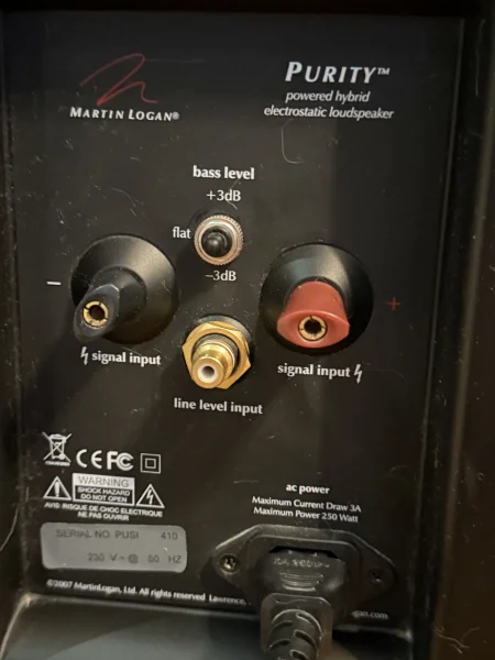 Martin Logan Purity Aktiva h&ouml;gtalare - Bild 2 av 6