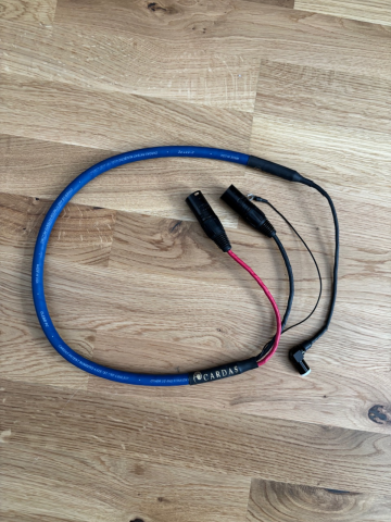 Begagnad Cardas Clear Phono, 1m - Vinklad DIN -> XLR