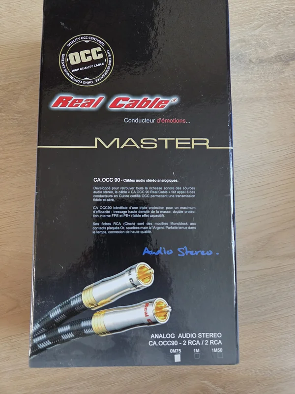 Real Cable CA OCC90 rca-signalkabel 0,75m - Bild 1 av 3