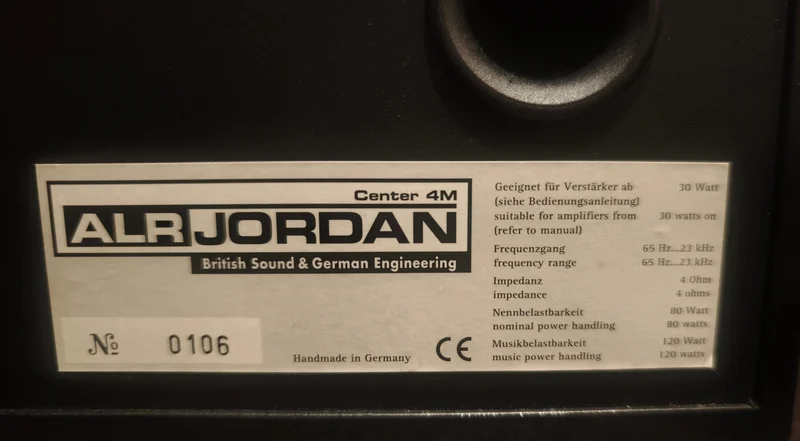 Alr Jordan Center 4M centerh&ouml;gtalare, svart - Bild 2 av 6