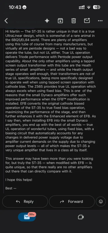 Dynaco st-35 med EFB str&ouml;mf&ouml;rs&ouml;rjning el84 - Bild 2 av 4