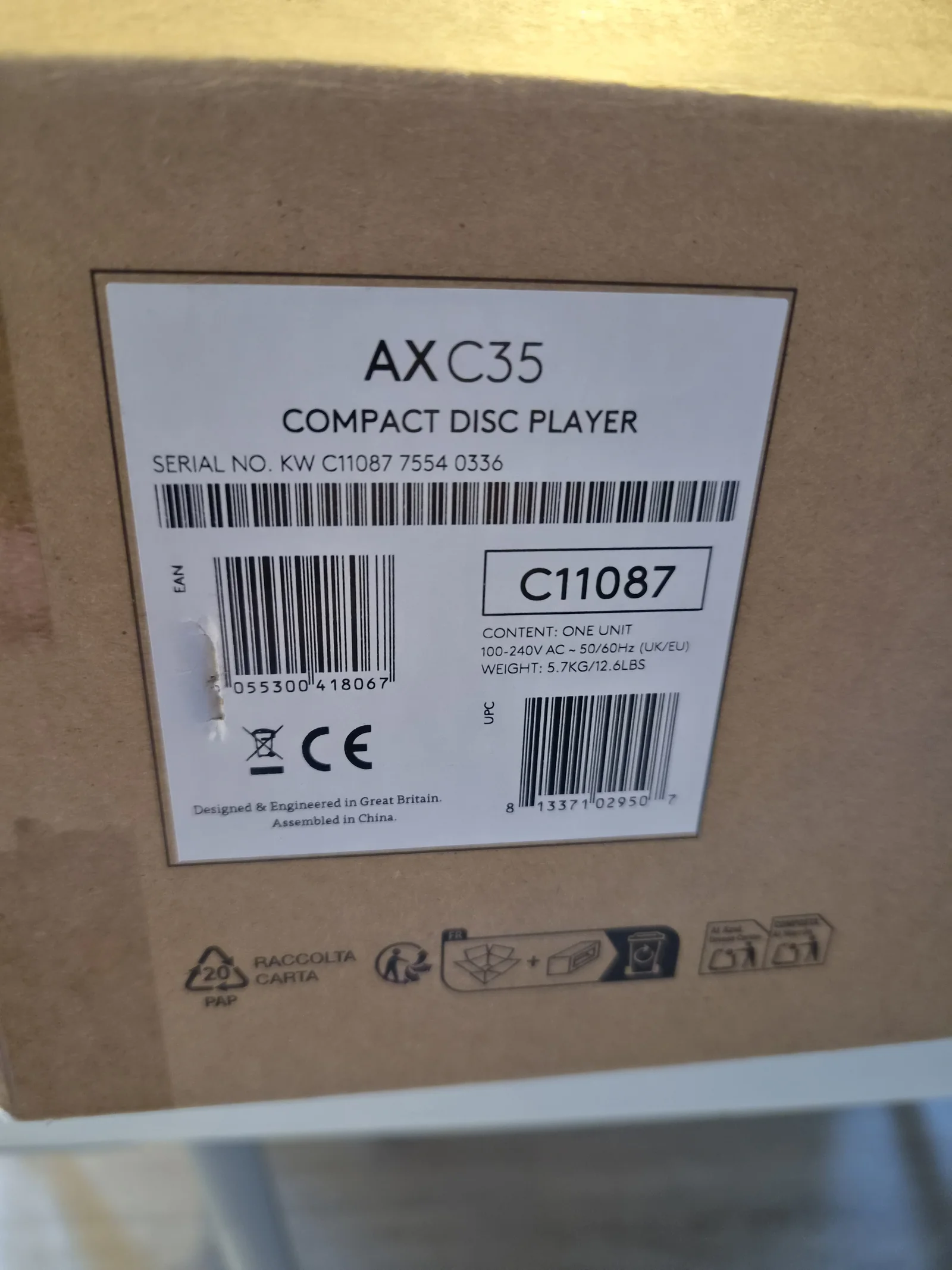 Cambridge AX C35