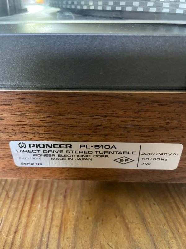 PIONEER PL-510A - Bild 3 av 5