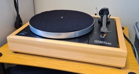 Linn Lp 12 med plint i Gran beg spelare i fint skick.