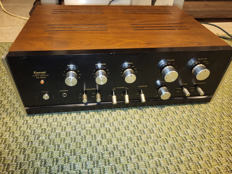 Sansui AU-555A  - Bild 1 av 8