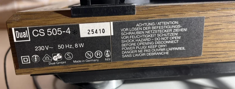 Dual 505-4 med AT VM95ML (R&ouml;d) - Bild 3 av 5