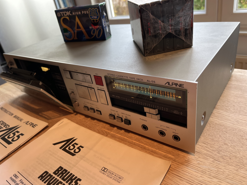 ALPINE AL55 kasettdäck - Nyservat ny rem  - Bild 2 av 7