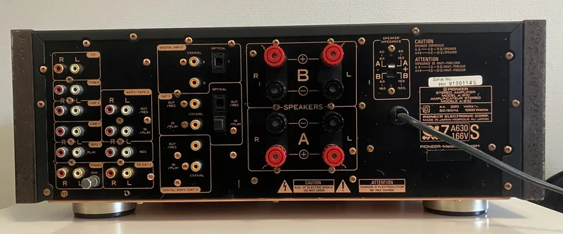Pioneer A‑91D &ndash; Referensklass, fullst&auml;ndigt recapad och i toppskick - Kuva 5 / 5