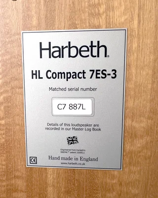 Harbeth HL Compact 7ES-3 + Tonträger Reference Stand 7