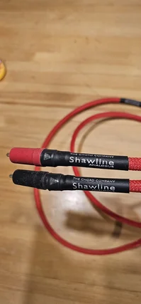 Ett par 1m The Chord Company Shawline Analogue intercon...
