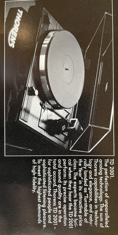 Thorens TD 2001 Thorens TD 2001 - Bild 7 av 7