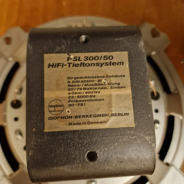 Isophon psl 300/50 12" par - Bild 2 av 2