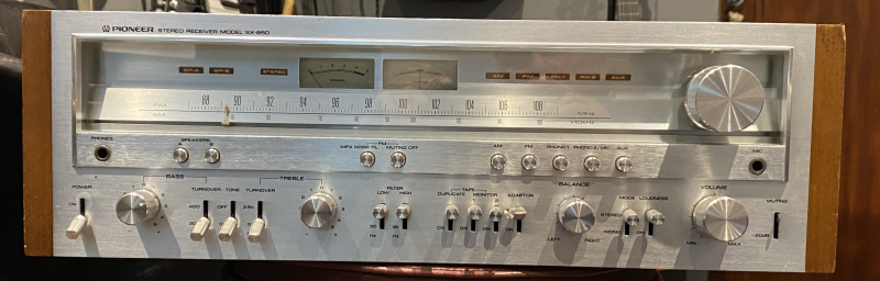 Pioneer Stereo reciever model SX 850 6800 Kr Pioneer Stereo reciever model SX 850 6800 Kr - Bild 1 av 2