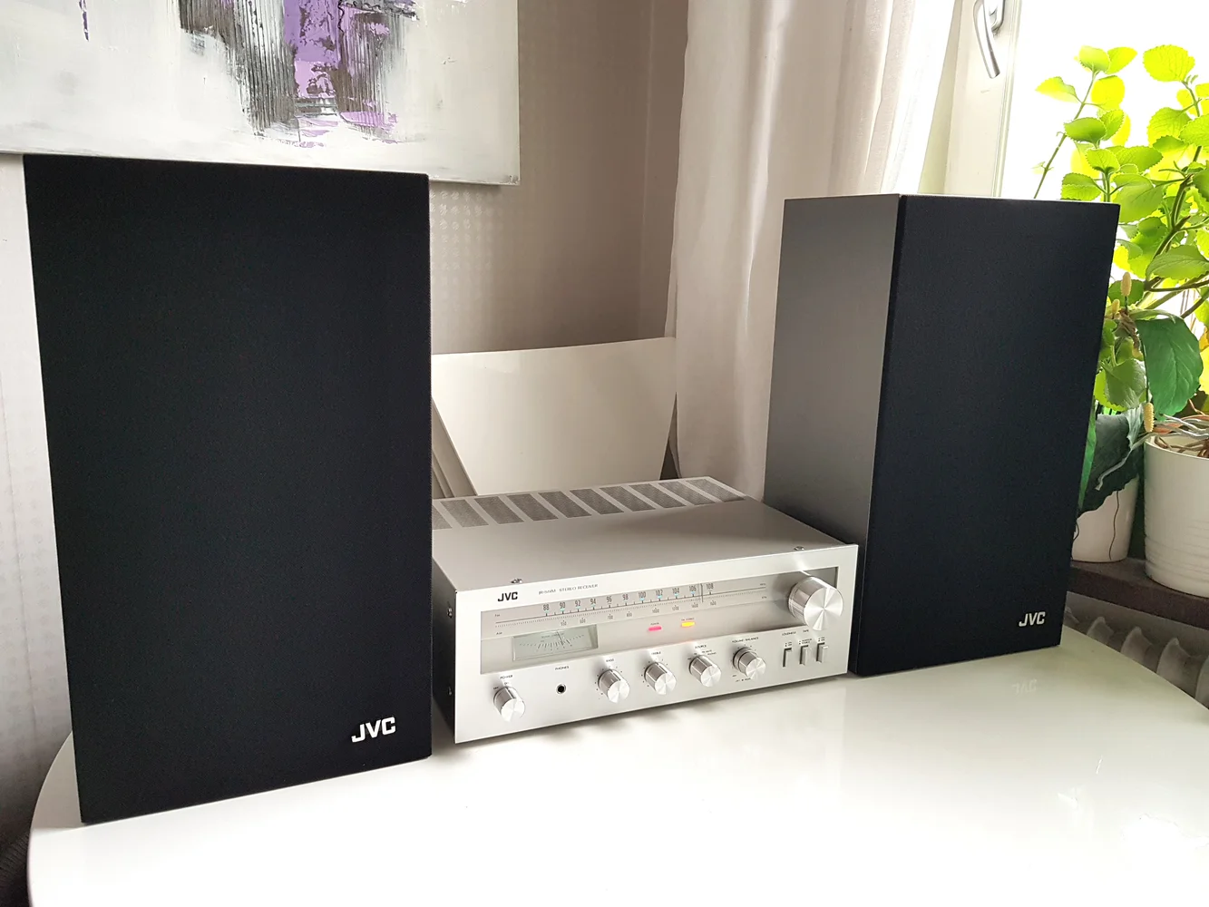 JVC JR-S61M Vintage Receiver + Högtalare
