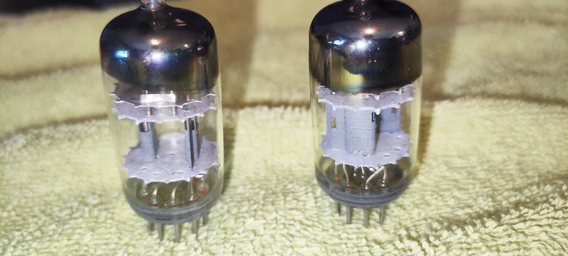 Matchat par General Electric (GE) 6201&nbsp;med&nbsp;D-getter&nbsp;och&nbsp;triple mica! Fr&aring;n min samling! - Bild 6 av 6