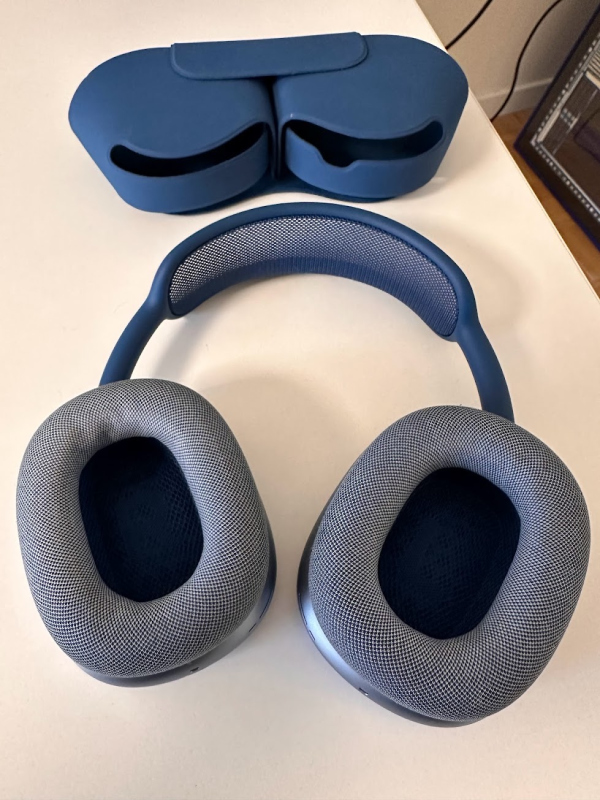 Apple Airpods Max Blå Gen 1 (Lightning-kontakt) Apple Airpods Max Blå Gen 1 (Lightning-kontakt) - Bild 3 av 3