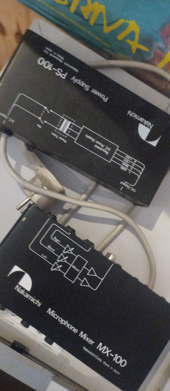 Nakamichi Microphone Mixer MX - 100 + Power supply PS - 100