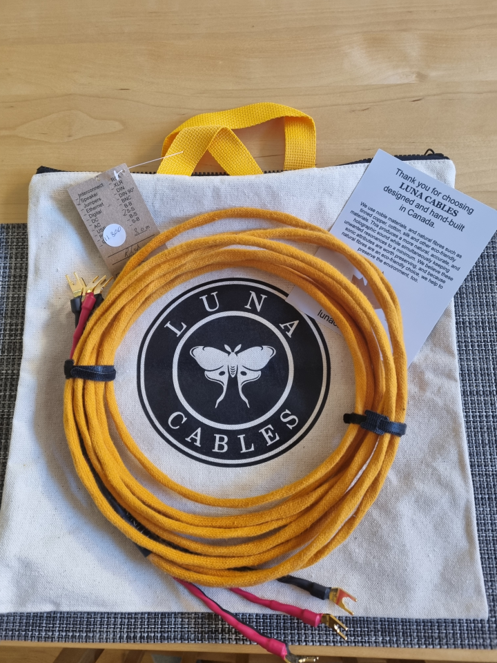 Luna cables orange högtalarkablar 