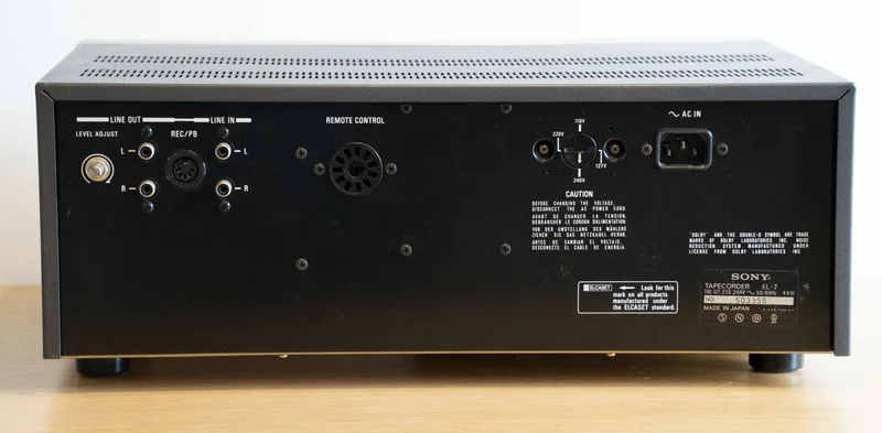 Sony EL-7 Stereo Elcaset Deck (1976-79) - Bild 4 av 5