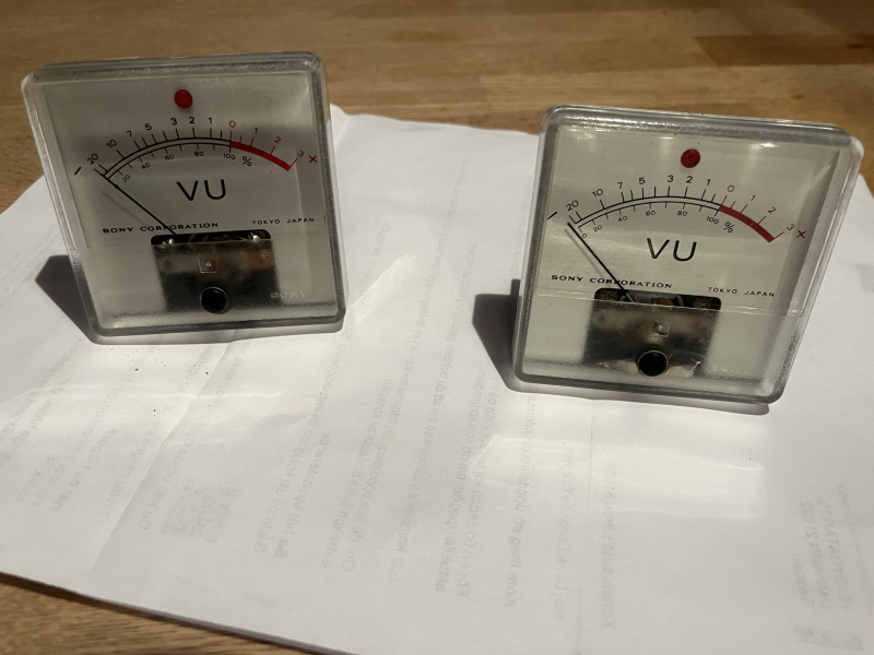 VU mätare STORA (från Sony TC630)  - Bild 4 av 5