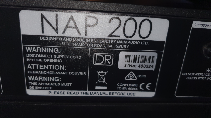 Naim Nap 200DR + dinkabel