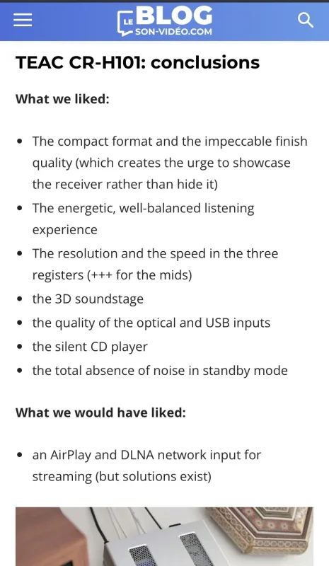 Teac CH-R101, ett audiofilt multiverktyg - Bild 3 av 4
