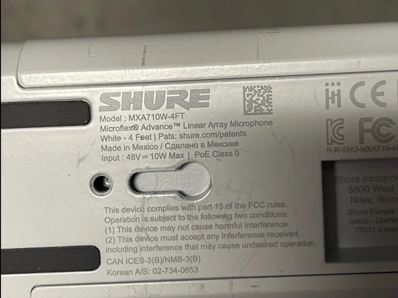 Shure Linear Array microphone - Bild 2 av 3