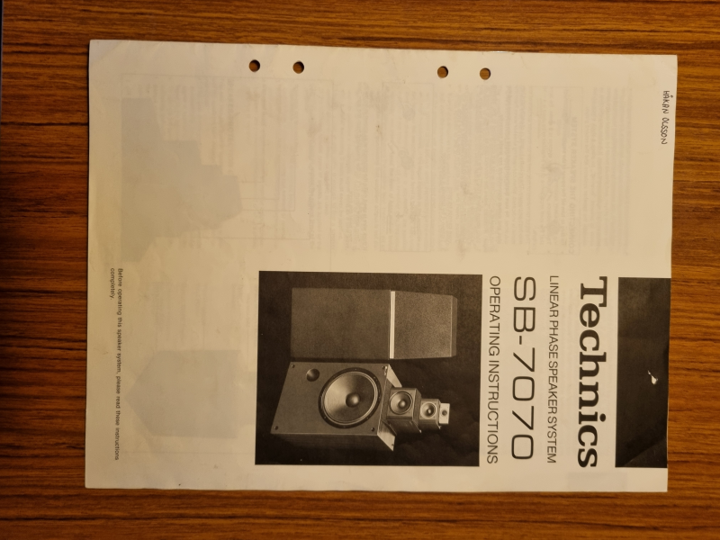 Technics SB-7070 - Bild 2 av 2