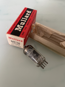 Mullard CV4003/M8136 ( 12AU7/ECC82) Box Plate NOS/NIB