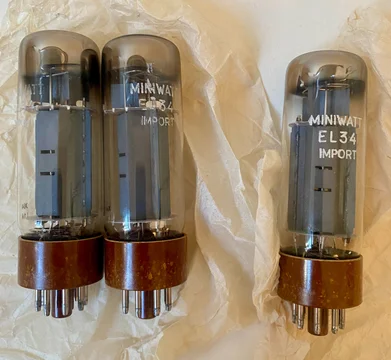 Ultra-sällsynta NOS Philips Miniwatt EL34 Xf1 – Bryssel...