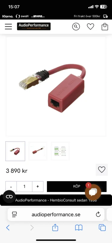 Acoustic revive Lan isolator RLI-1 - Bild 2 av 2