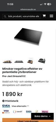 Pro-ject ground it e skivspelarplattform