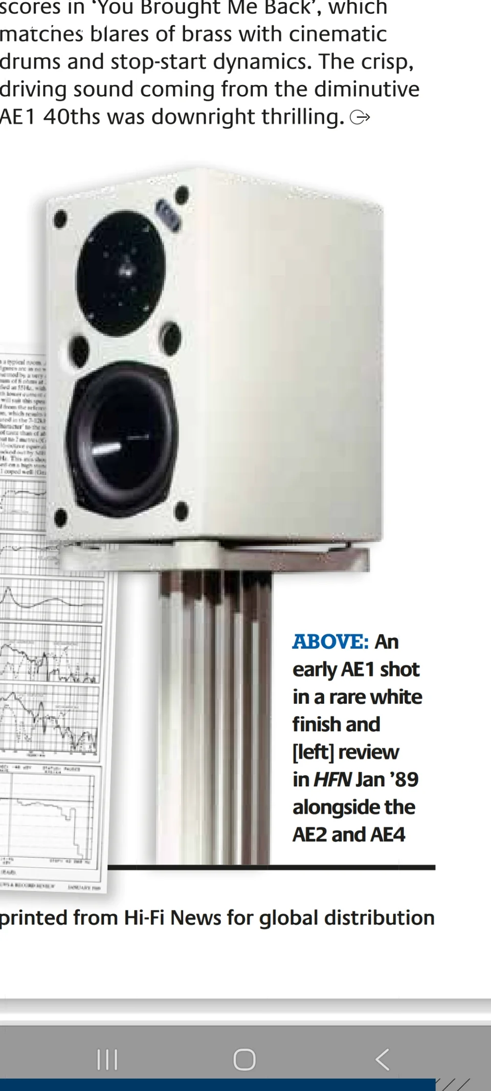 Acoustic Energy AE1 i vitt, 1kr utropspris! - Bild 1 av 1