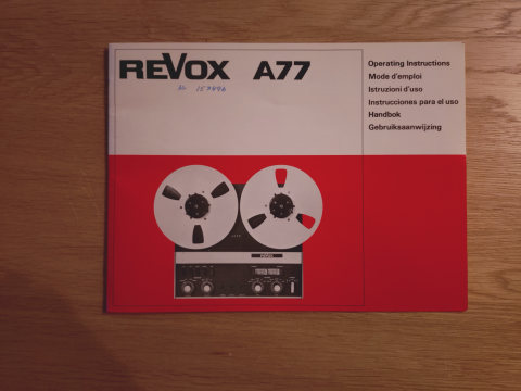 DELAR & TILLBEHÖR ReVox A77 DELAR & TILLBEHÖR ReVox A77
