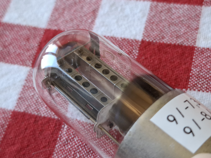MELZ 6H8C 1578 6SN7 5692 6N8S Hole Plates NOS Radiorör /RARE