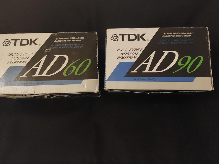 Tio TDK AD60 samt Tio AD90 kassettband