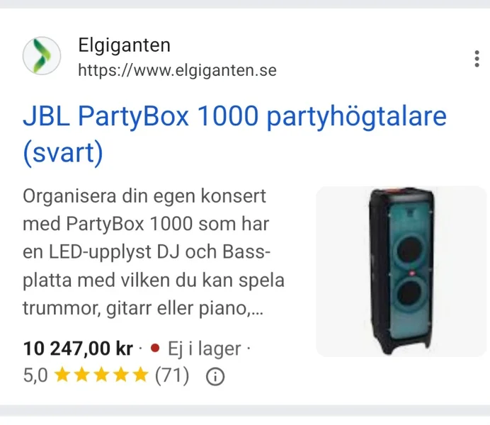 jbl partybox 1000 - Bild 1 av 1
