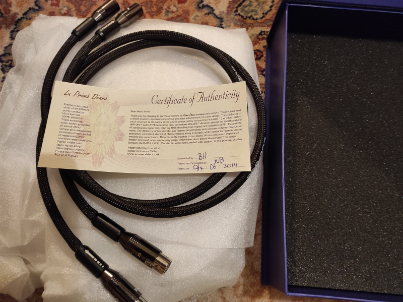 Ecosse La Prima Donna 1m signalkabel xlr - Bild 2 av 2